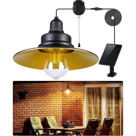 Lampe Solaire Interieur Extérieur Avec Interrupteur à Tirette (1/5)