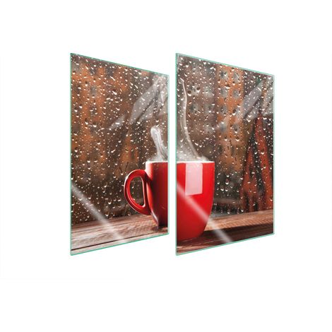 PLACA PROTECTORA DE VIDRIO PARA COCINA 2x35x52 CAFÉ (1/5)