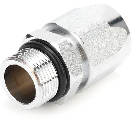 3/4-Zoll-Ölschlauchanschluss aus verzinktem Messing, Rohrverschraubungsadapter, Zubehör für Schmiermaschinen (1/5)