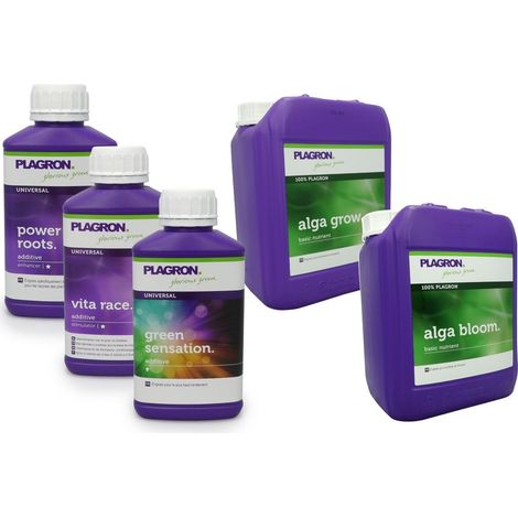 Pack engrais Alga PLAGRON 5 litres + stimulants