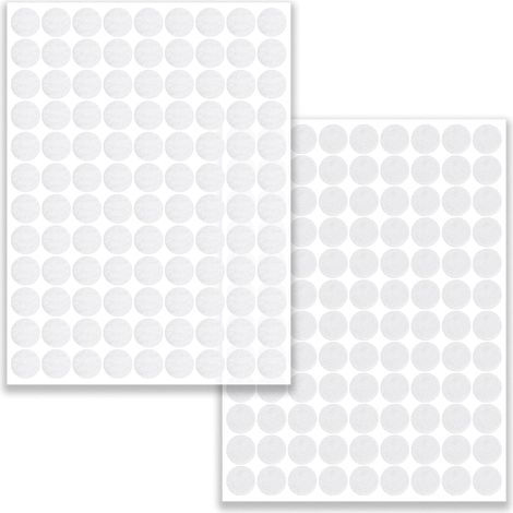 200 Piezas 100 Paires Pastille Scratch Autocollant Double Face Rond 10mm (1/5)