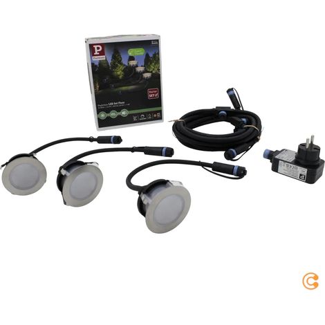[NEUWERTIG] B-Ware Paulmann Einbauleuchte Spot Led Plug Shine Set Leuchte Silber Warmweiß Dimmbar