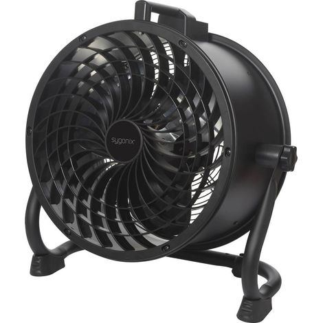 Sygonix Ventilatore da terra 120 W (Ø x A) 520 mm x 530 mm Nero Orientabile (1/5)