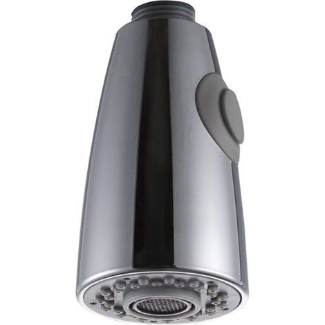 Douchette Robinet Cuisine 2 Jets Tte de Robinet de Rechange Douchette pour Robinet Remplacement Douchette pour Mitigeur Cuisine, Chrom, G1/2\\\ (1/5)