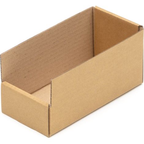 100 Regalkartons 200 x 100 x 100 mm Sortierboxen Lagerboxen Aufbewahrung Wellpappe (1/4)
