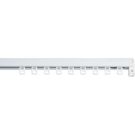 Binario in alluminio rinforzato Bianco 150 cm (1/2)