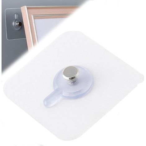 Packung mit 24 selbstklebenden Bilderaufhängern – kein Bohren erforderlich – selbstklebende Haken zum Aufhängen von Bilderrahmen, Spiegeln, Wandbildern, Dekorationsleuchten, keine Löcher erforderlich  (1/5)