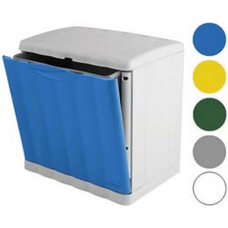 1PZ PATTUMIERA MODULARE AMICA ECO - SPACE IN POLIPROPILENE LT.20 - cm.40x30x40h. - colore verde