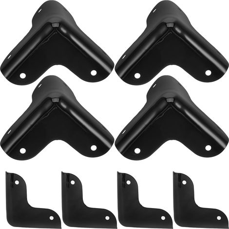 Lot de 8 Protections D’Angle Métalliques Rondes pour Meubles et Paquet Coins Décoratifs en Métal Haute Résistance Compatibles Valises et Paquet à Main Protection Solide des (1/5)