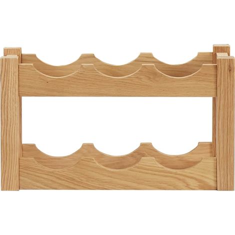 Maison Exclusive - Cantinetta per 6 Bottiglie 37x21x21 cm Legno Massello di Rovere (1/5)