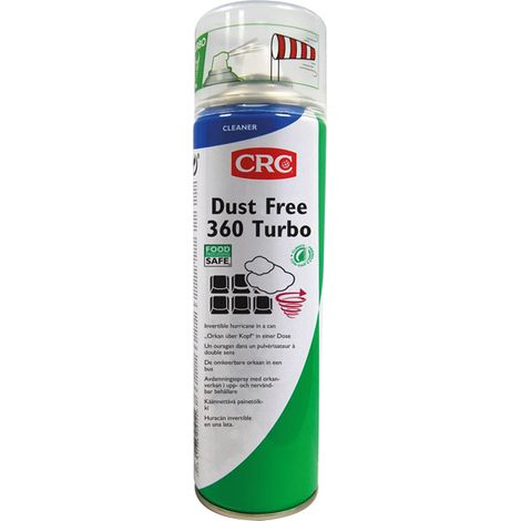 Gaz dépoussiérant CRC CRC 250 ml Formulé au HFO  ( Prix pour 1 ). Ininflammable et EXTRÊMEMENT PUISSANT pour toutes les applications dépoussiérantes