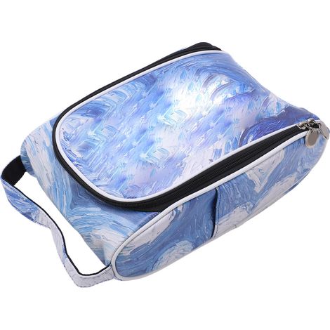Sac à chaussures de golf grande capacité, sac à chaussures en cuir PU imperméable pour une utilisation en extérieur (1/5)