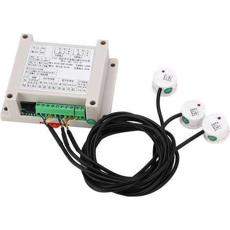 Acouto Contrôleur Automatique de Niveau d'eau, Capteur de Niveau de Liquide sans AC100 à 260 V XKC C352 3P pour l'eau du Réservoir. (1/5)
