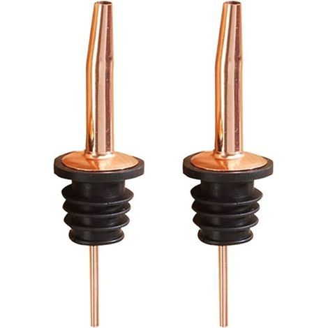 Lot de 2 becs verseurs/distributeurs avec bouchon anti-goutte, couleur cuivre et or rose-AquaForge (1/5)