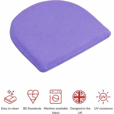 SP D Pad Cushions (Pack of 2) - L40 x W40 x H4 cm - Plum