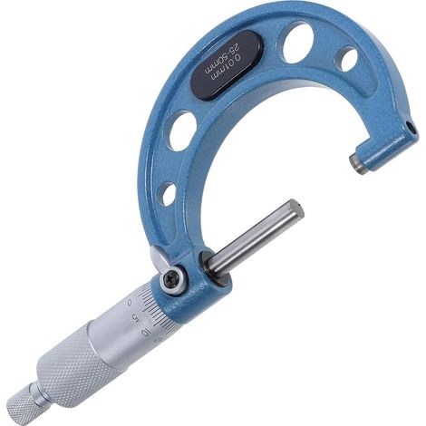 Micromètre D'extérieur en Acier Inoxydable Gamme de Mesure 25-50mm et Précision 0,01mm pour Contrôle Qualité et Usinage de Haute Précision (1/5)