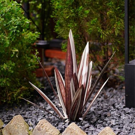 Große rustikale Tequila-Skulptur aus rustikalem Metall für die Terrasse