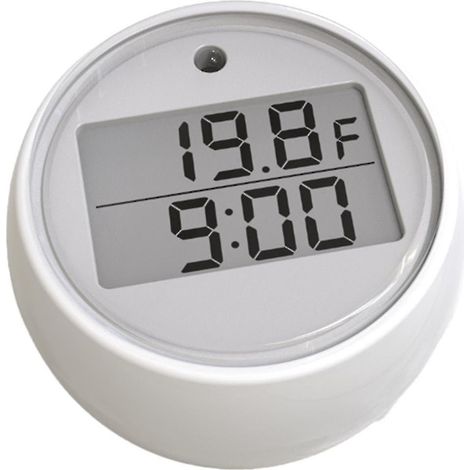 Mini thermomètre de salle de bain Ice avec minuterie automatique, thermomètre électronique étanche pour piscine et alarme. (1/5)