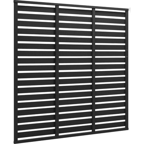 Maison Exclusive - Zaunelement WPC 180x180 cm Schwarz