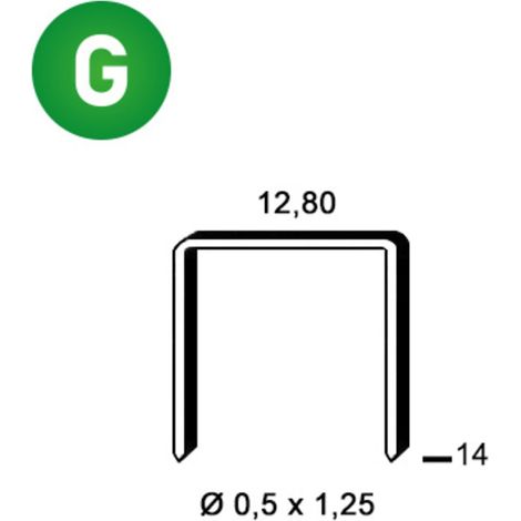 Agrafes P-14 galva