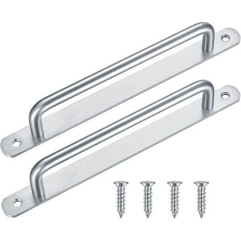 Poignées de porte coulissante – Lot de 2 – Acier inoxydable – Design moderne (1/4)