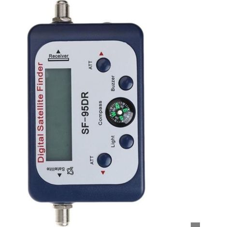 Pointeur Satellite - Détecteur Signal Numérique - Boussole Intégrée - Buzzer Sonore - Connecteur 75 Ω - 1 Pièce (1/5)