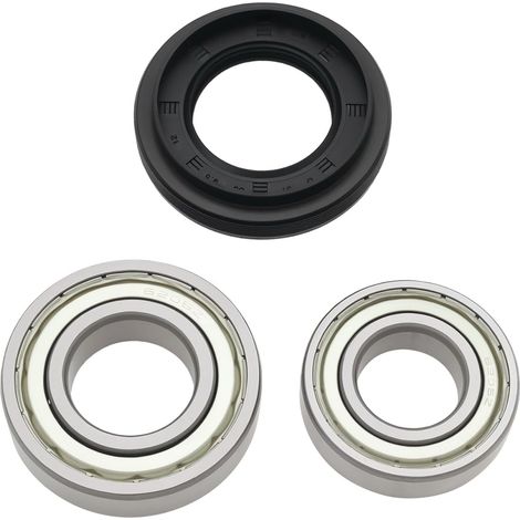 1 Jeu de Roulements de Tambour de Machine à Laver Kit de Joints de Rechange 1023392 Compatible avec Amica Compatible avec LG 6205Z 6206Z 37x66x9,5/12 (1/5)