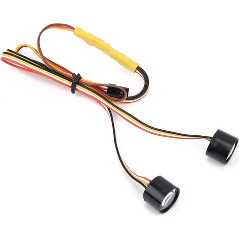 Phare LED multicolore lampe frontale modifiée pour voiture RC crawler 1/10 (1/5)