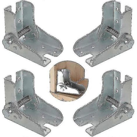 (Ensemble de 4 pièces) Cadre pliable, charnières autobloquantes, pieds de table pliables, établi pliable Xxf (1/5)
