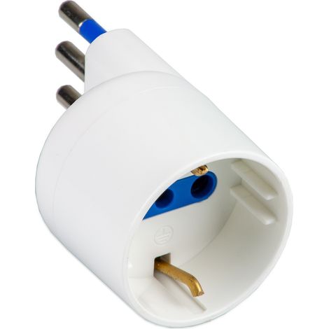 Adattatore S17/Schuko 16A 2P+T Bianco (Master Cod. 05861)