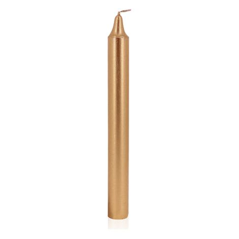 Rechte Kerze Ummantelt ø21\200mm Gold