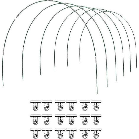 Filiyano – Kit de 36 arches – 【NX】Kit de 36 arches de serre, tunnel de jardin, 6 ensembles d'arches de 2,6 m, potager surélevé en acier inoxydable et (1/5)