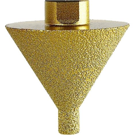 Fraise à chanfreiner diamantée pour meuleuses d'angle, forets à fraiser à filetage 5/8 po 11, petite fraise à carrelage conique diamantée (1/5)