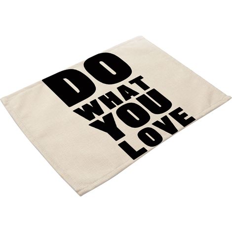 Tapis De Table En Coton Et Lin - Motif Géométrique Abstrait Noir Et Blanc - Protection Et Décoration Pour Salle À Manger - Lot De 1 (1/2)
