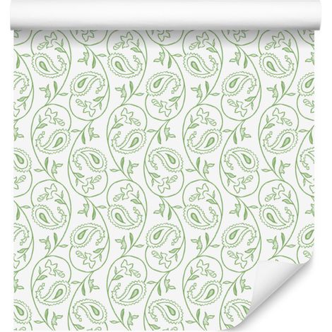 Papier peint Paisley blanc 50x1000 cm (1/5)