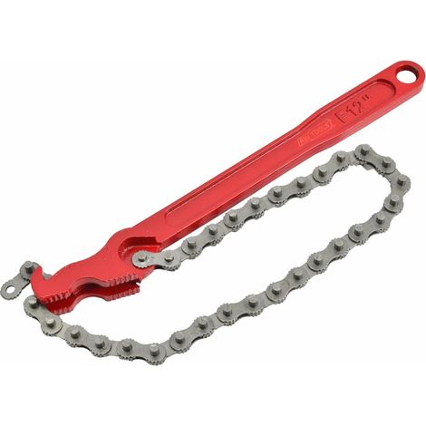 Llave de Cadena AWTOOLS 300mm, herramienta profesional para aflojar y apretar tuercas y pernos oxidados o corroídos, diseño ergonómico y alta durabilidad