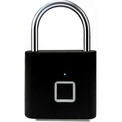 Schwarzes Smart-Fingerabdruckschloss – Elektronisches Sicherheitstürzugangssystem (1/5)