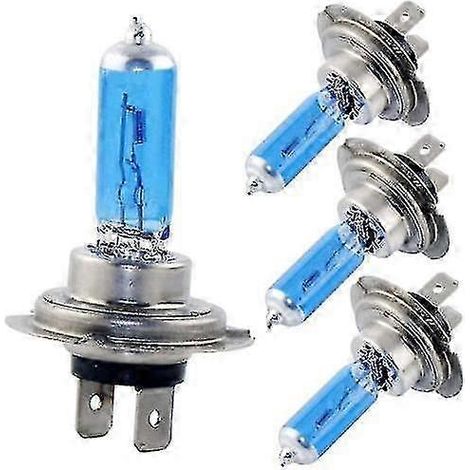 4 ampoules H7 100W 8500K blanc xénon (ampoules HID) 12V pour voiture F26 (1/5)