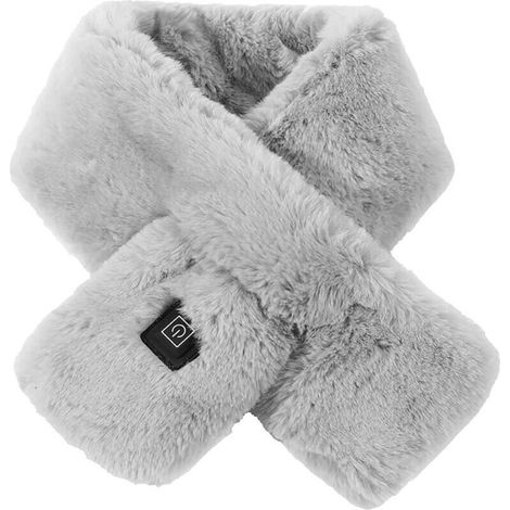 Écharpe chauffante, coussin chauffant pour le cou, écharpe chauffante électrique sans fil avec 3 niveaux de chaleur réglables pour femmes et hommes, idéale pour se réchauffer en hiver. (1/4)