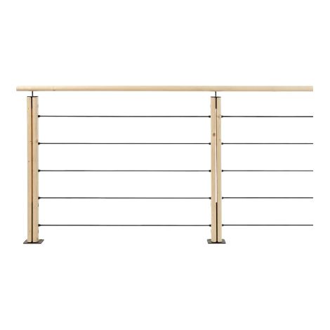 GRAPHIT - Kit di balaustre piatte in abete da 2 m (1/4)