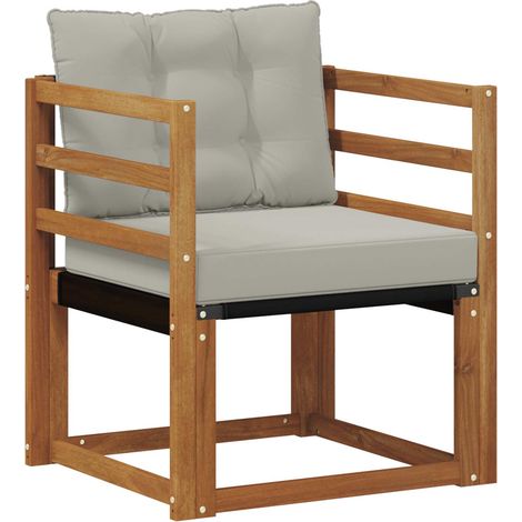 Maison Exclusive - Outdoor-Sofa Massives Akazienholz und Textilen