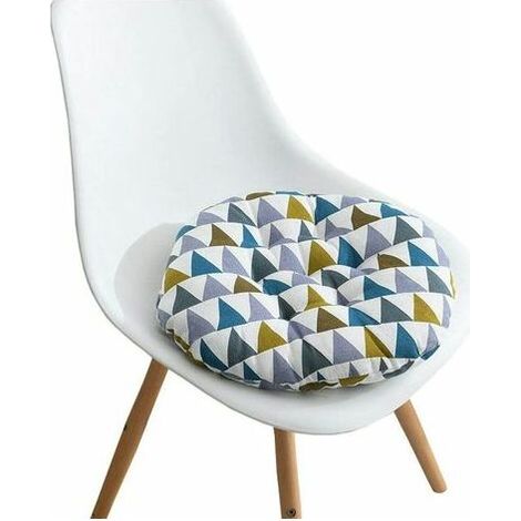 Filiyano-Coussin de chaise imprimé doux, coussin de chaise de bureau classique, 40 x 40 cm, rond, triangulaire, multicolore (1/5)