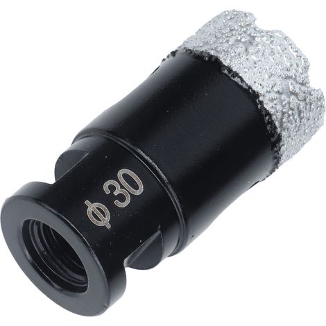 Foret diamant brasé de 30 mm pour marbre et carrelage, filetage femelle M14 (1/5)