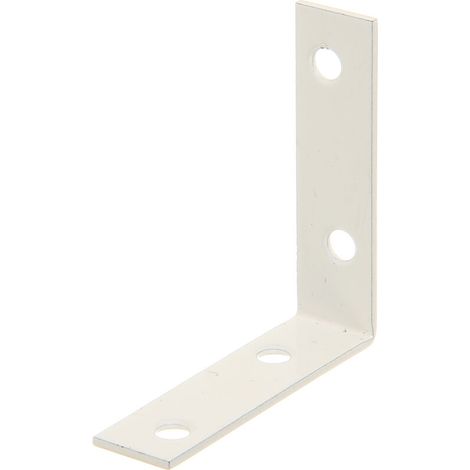 Équerre de chaise – plastifiée blanche – 60 x 60 x 16 mm – Marque (1/2)