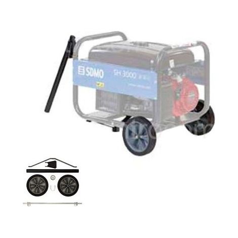 Sdmo – Kit brouette pour groupe électrogène mono R06 – Installation rapide – Roues robustes tout terrain – Conception durable pour chantiers (1/6)