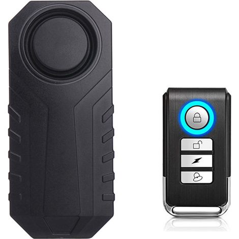 Alarma antirrobo Wsdcam para bicicleta, 113 dB, resistente al agua, con control remoto, sistema de seguridad por vibración para motocicletas y bicicletas. (1/5)