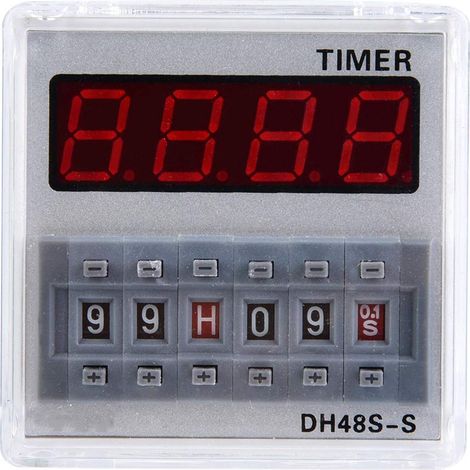 Relais temporisé numérique DH48S, minuterie programmable à 8 (1/5)