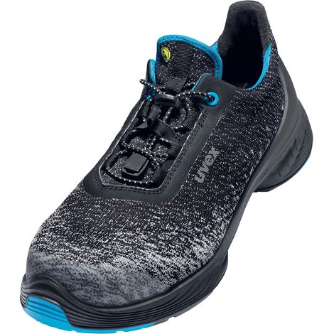 Scarpe basse antinfortunistiche Uvex 1 G2 S1P SRC ESD - 42 - Nero/Azzurro