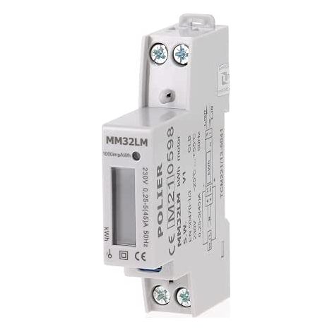 MM32LM: Electric Meter - Mono 45A - LCD Display (1/5)