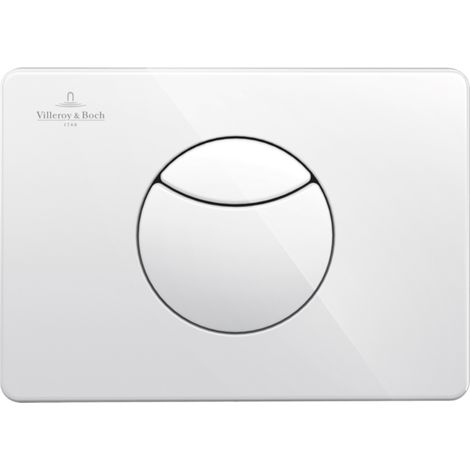 WC-Betätigungsplatte E100 Villeroy & Boch für 100S Doppelspüler, weiß